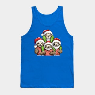 Funny Christmas for Sloth lovers Tank Top